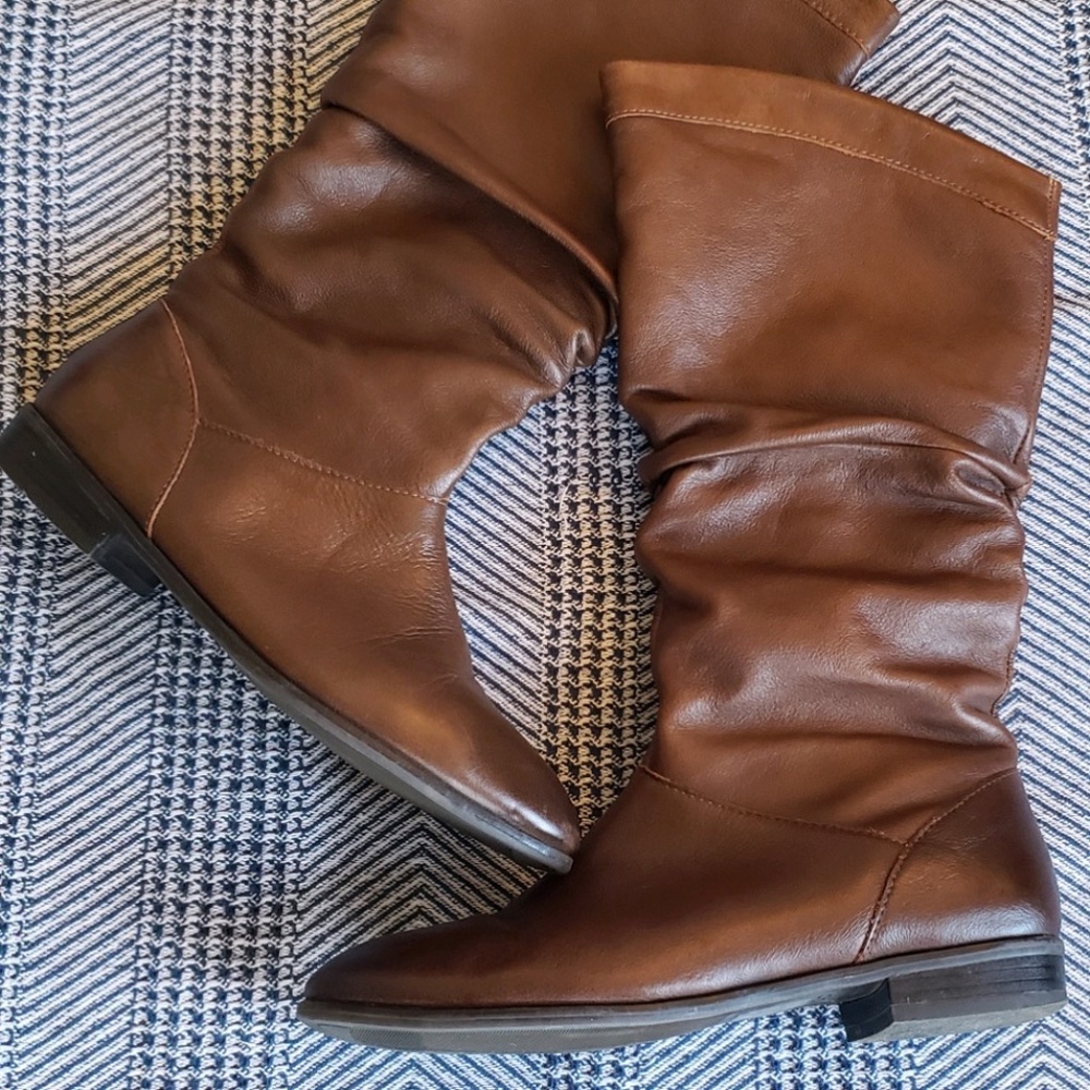 Aldo Tan Leather Boot: size 7.5